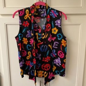 Love Moshino sleeveless blouse size 4